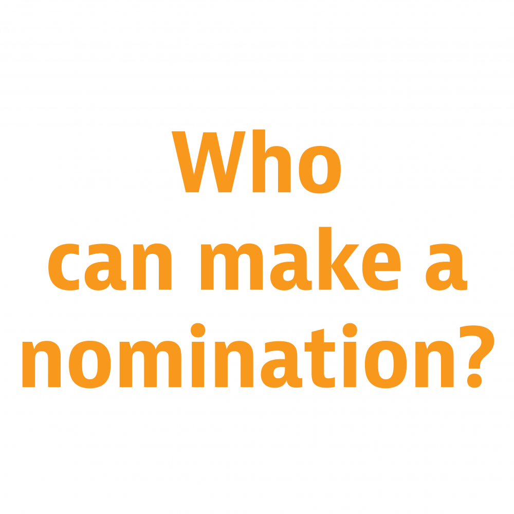 Who can make a nomination?